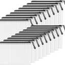 SUNEE Plastic Mesh Zipper Pouch 7.8x10.8 in (Black, 18 Packs),Extra Large Water-Resistant Zip Bag for School Office Supplies, Puzzles & Games Organizing Storage