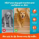 Clear Anti-Slip Stair Treads Transparent Adhesive Stair Strips for Dogs, Cats, & Elderly Pets, Non-Slip Step Traction Pads for Pet Safety, Easy to Apply & Remove 15 Pack (30" x 6")