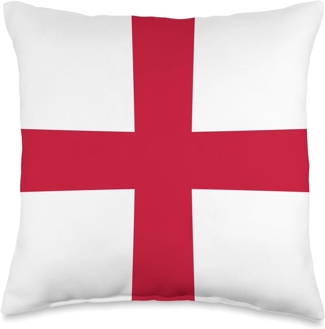 England English Flag Englishman Throw Pillow (16x16)