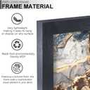 Fxojyvo Engineered Wood 20x40 Frame, Black Picture Frame for 20 x 40 Inch Poster Puzzle Photo, Light Weight 20 by 40 Poster Frame with Wood-grain for Wall - 1 Pack/Black/20 x40