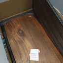 SPUNKYJUNKY Ceramic Elevated Dog Bowls Raised with Acacia Bamboo Wooden Stand, 8.3'' Dog Food Water Bowls Set Non-Slip for Medium Large Sized Breed Microwave Dishwasher Safe - 60 OZ,Black