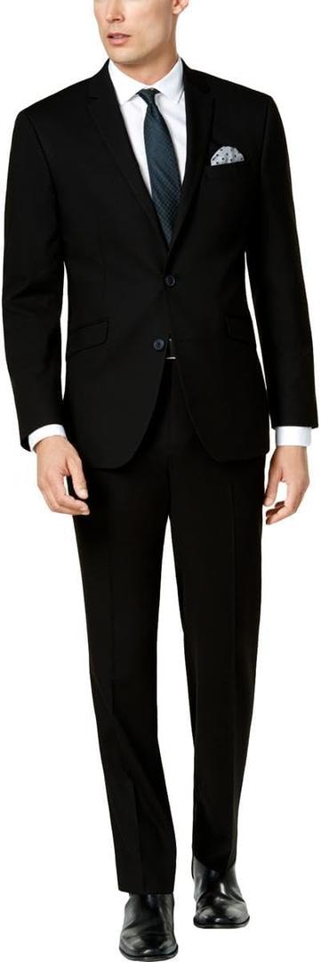 Kenneth Cole Reaction Slim Fit Suit, Black, 42R | Performance fabric
