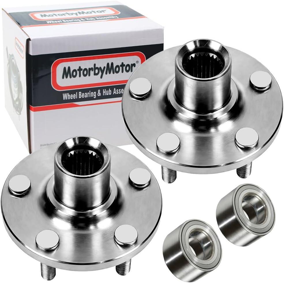 MotorbyMotor 2PK 930-400 Front Wheel Bearing and Hub Assembly with 5 Lugs Fits for Toyota Camry Avalon Venza Sienna, Toyoto Highlander (2WD), Lexus ES300H ES350, Heavy Duty Hub Bearing Assembly-510063