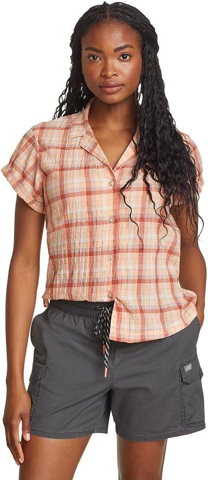 2 x Eddie Bauer Women's Packable Camp Shirt (Apricot)