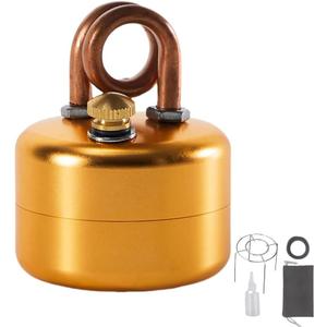 Mini Alcohol Camping Stove  Lightweight Brass & Aluminum Spirit Burner with Stand | Faster Heating  Perfect for Backpacking, Hiking & Brewing Piping Hot Tea/Coffee