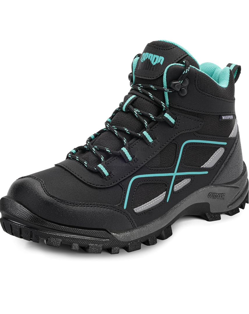 CORD Womens Hiking Boots Waterproof Mid-Cut Hiking Boots Womens Non-Slip Hiking shoes Outdoor Trekking Camping Trail Outdoor 8