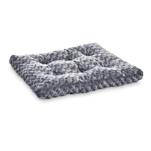 Amazon Basics Cat and Dog Bed and Crate Pad, Machine Washable, Indoor, 21x13 inches, Gray