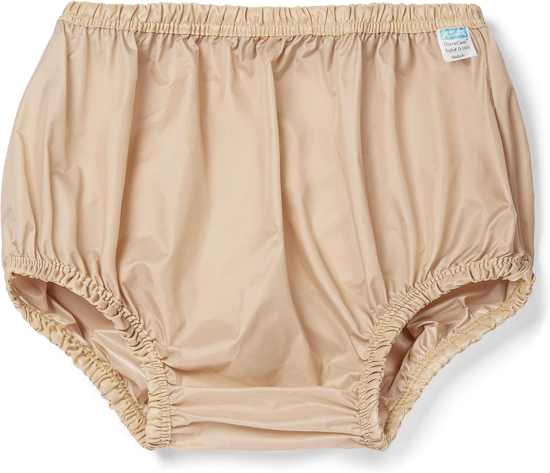 Incontinence Leak-Protection, Washable Pull-On Cover Pant, Advanced-Cool-Lightweight-Durable- Kleinert's (Beige,Medium)