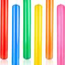 KIMOBER 6PCS Inflatable Pool Sticks,Colorful 41.3 Inch Giant Blow Up Pool Swimming Noodles Water Float for Swimming Pool Beaches Lake Party Decor