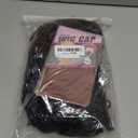 YEAME Curly Wigs for Black Women - Kinky Curly Afro Wig with Bangs, Brown Mixed Black, 15 Inch, Heat Resistant Synthetic Fiber