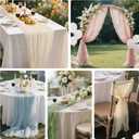 2 x 2 PCS Dusty Pink Table Runner,Rustic Boho Cheesecloth Table Runner,35x120 Inches Runners for Tables, Pefect for Mothers Day Wedding Baby Shower Birthday Party Home Decorations