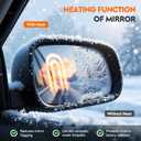 Youxmoto Mirror Glass Left Driver Side Fit For Jeep Grand Cherokee 2011 2012 2013 2014 2015 2016 2017 2018 Heated Side Mirror, w/Backing Holder, fit 68092051AB