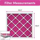 Colorfil 20x20x1 Air Filter (2-Pack) | Made in the USA | Color Changing | Remove Cat and Dog Odor | MERV 8 for Pet Hair Dander and Dust | 19.5"x19.5"x0.75" Exact Size
