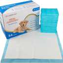Petphabet Puppy Dog Training Potty Pads - 84 Count Box - 23" x 24" Large - Ultra-Absorbent Pet Pee Pads for Puppy Housebreaking (84 Pack)
