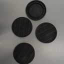 Furniture Risers Bed Risers Heavy Duty 1 inch, 2 inch, 3 inch, 4 inch Round Adjustable Bed Lifts Riser for Desk Legs Table Couch Sofa Chair Refrigerator Washing Machine (1+1 Inch, Black, 4 Pack )