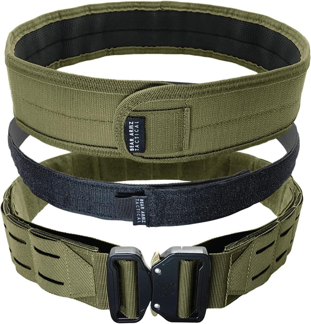 Battle Belt | Heavy Duty Nylon Belts | Molle Riggers Belt | American Company (Od Green)