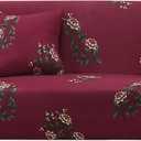uxcell Stretch Sofa Cover Floral Printed Couch Slipcover for Sofas Loveseat Armchair Universal Elastic Furniture with One Pillowcase, X-Large