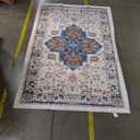 KGAUT 4x6 Area Rugs for Living Room Boho Rug Machine Washable Rug for Bedroom Indoor Soft Large Carpet Vintage Non Slip Foldable for Dining Room Entryway