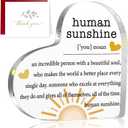 Fall Thank You Gifts for Women, Inspirational Quotes Gifts, Human Sunshine Gifts, Motivational Gifts, Appreciation Gifts for Teacher Friends Coworkers Doctor Nurse, Acrylic Desk Sign Decor (S1)