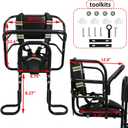 Rear Kids Bike Seat, Heavy Duty Back Mount Kid's Bike Seat for Aged 18 Month - 8 Years Old, Child Carrier Bike Chair for Bicycle Kids Seat, Foam Seat Belt with Reflective Strip