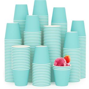 Turbo Bee 300Pack 3 oz Paper Cups, Disposable Small Mouthwash Cups,Espresso Cups, Paper Cups for Party, Picnic,Travel and Event