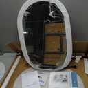 16x24 LED Bathroom Mirror with Lights Oval, Lighted Bathroom Vanity Mirror for Wall, Front Lit and Backlight, Anti-Fog, 3 Color Dimmable, Vertically Only