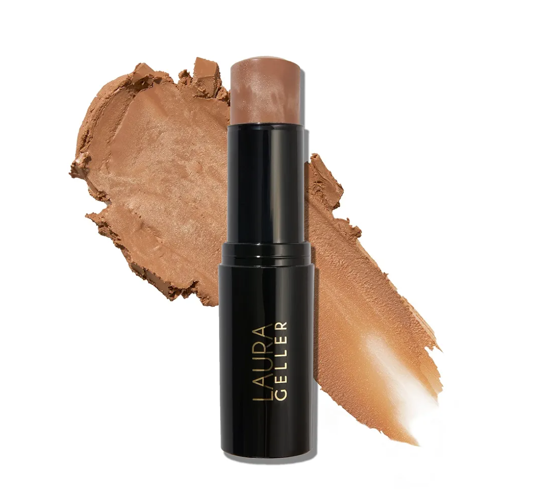 LAURA GELLER NEW YORK Italian Marble Bronzer Makeup Stick | Cream Finish Marbleized Contour for Natural Glow, Capri Coast