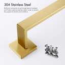 Bagnolux 22 Inch Gold Bathroom Accessories, Gold Towel Rack for Bathroom Wall Mounted Towel Bar, Heavy Duty Modern Brushed Brass Towel Holder Wall Single Towel Rod (Total Length 23.6-Inch)