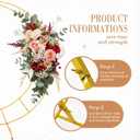 Moon Shaped Wedding Arch Backdrop Stand, 5.9 Feet, Gold Frame, Iron Material, Rustproof, Easy Assembly, Reusable for Festival Decorations, Party and Balloon Arch Display