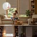 EINZUFUF Blackout No Drill Roman Shades, 34" W x 64" H, Beige