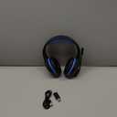 Fachixy FC-100 Wireless Gaming Headset for PS5, PS4, Switch - Gaming Headphones with Lossless Audio & 50Hrs Battery Life - Gamer Headset with Microphone for Mac, Laptop, Mobile (Blue)