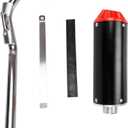 FVRITO Exhaust Muffler Silencer Pipe Assembly Kit for 70cc 90cc 110cc 125cc CRF50 XR50 SSR SR110 Roketa Taotao DB14 DB10 X-PRO DB-X20 SDG Coolster Chinese Mini Pit Dirt Bike Motocross Parts Red