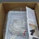 Small Bird Travel Cage - Lightweight Small Birds Starter Kit with Birdcages and Accessories Great for Parakeets Lovebirds Parrotlets Finches Canaries (White 11.8"L x 8.9"W x 15.3"H)