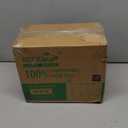 100% Compostable 5 Compartment Plates, 125 Pack Disposable Paper Plates, Heavy-Duty Biodegradable Sugarcane Plates, Eco-Friendly School Lunch Trays (White)