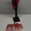 Ganeen Chinese New Year Decorations 2026 Lighted Lunar New Year Tree with 18 Pcs Hanging Chinese Ornaments & 24 LED Lights Red Berry Birches Money Tree Traditional Centerpiece for Table Home Decor