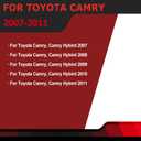 FEXON Pair Sun Visor Left Driver Right Passenger Side Compatible with 2007 2008 2009 2010 2011 Toyota Camry Hybrid Without Sunroof and Light (Gray)