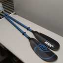 Pelican Vesta Kayak Paddle | Aluminum Shaft with Nylon Reinforced Blades | Lightweight, Adjustable| Perfect for Kayaking - Premium Quality Material (90.5 in - 230 cm, Black & Blue)