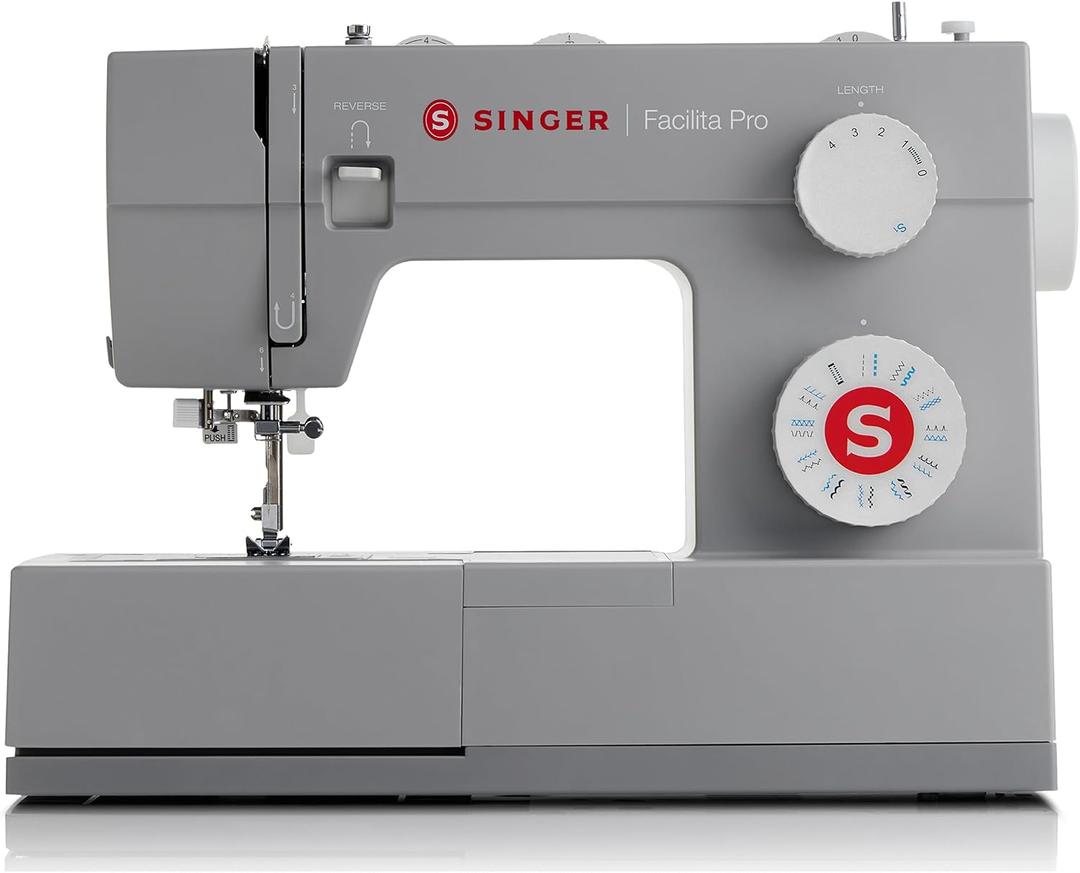 SINGER Heavy Duty 4423 (Grey) High Speed Sewing Machine + Accessories | 23 Built-In Stitches Deliver 97 Stitch Applications | 50% More Power, 1100 Stitches/Min | Metal Frame, 1-Step Buttonhole