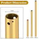 Mylarav 36Inch Gold Unthreaded Ceiling Fan Downrod with 6 Wires