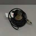 50 ft 16/3 awg 3 Outlet Extension Cord Splitter with Indicator, Waterproof Outdoor Extension Cord with Multiple Outlets, 13A 1625W for Home & Workshop, ETL Listed, Black SJTW