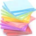 YISAN Sticky Notes 3x3 Inch, Pastel Colors,12 Pads Self-Stick Pad,50 Sheet/Pad for Office,Home,71167