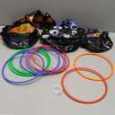 Halloween Ring Toss Game Set - Inflatable Witch Hat With 10 Plastic Rings and Air Pump - Fun Family Party Game and Decoration