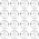 Capsule Vending Machine Round 50 pcs 1.1 inch (28mm) - Gumball Machine Capsules Bulk Clear Container - Easter Basket Stuffers Birthday Gifts Pinata Stuffers DIY Craft Supplies - Clear Capsules Empty