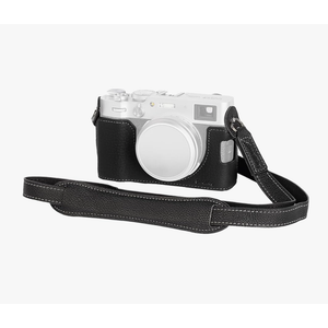 SmallRig X100VI Half Leather Case Kit with Shoulder Strap, Retro Style Leather Camera Half Case with Aluminum Alloy Frame for FUJIFILM X100VI (Black) - 4700