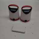 Eveready LED Camping Lantern X-250 (2-Pack), Super Bright Tent Lights, Rugged Water Resistant LED Lanterns, 100 Hour Run-time (Batteries Included), Red and Black