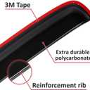 Extra Durable Sunroof Rain Guard for Moonroof or Sunroof (42.5" inch) – Universal Sunroof Wind Visor Tool-Free Install - SR11002