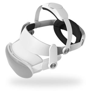 Geekria Comfort Head Strap Compatible with Apple Vision Pro, Detachable Strap Replacement, Soft Cushion Reduce Facial Stress, Ergonomic Adjustable Durable HeadStrap VR Accessories