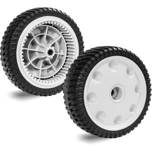 Front Drive Wheels fit for 734-04018C 734-04018A 734-04018B Lawn Mower 12AV569Q597 for MTD/Snapper/Troy Bilt Tuff-Cut 210 TB210 TB230 TB240 Self Propelled Mower(Set of 2)
