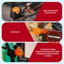 Hummingbird Feeder, Hand Blown Glass Hummingbird Feeders for Outdoors Hanging with Ant Moat, 5 Feeding Ports, Leak-Proof, 20 Ounces, Never Fade Garden Backyard Decoration, Gift for Mom Dad