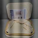 LONBET Laundry Basket with Lid, Made from Breathable Fabric | Aesthetic Clothes Hampers for Laundry with Side Handles & Sturdy Bamboo Frame (26 Gallons - Single, Beige)